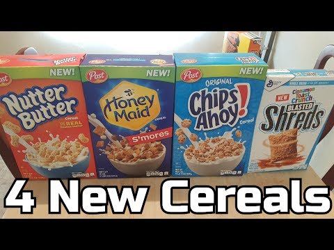 Nutter Butter, Honey Maid S' Mores, Chips Ahoy & Cinnamon Toast Crunch Blasted Shreds Cereals