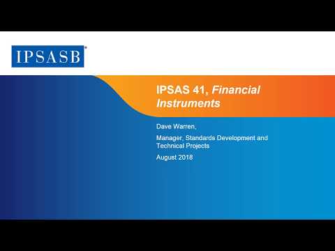 Webinar: IPSAS 41, Financial Instruments