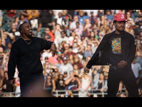 Kanye West surprises the crowd at Chance The Rapper's Concert!