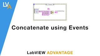 How to concatenate string using Events - LabVIEW