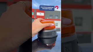 Gyrophare à led ALPHA sans fil rechargeable et magnétique 12/24V orange Gyrophare à led ALPHA sans fil rechargeable et magnétique 12/24V orange