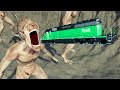 BeamNG.drive - Cars Jumping into Mouth of Hungry Alien