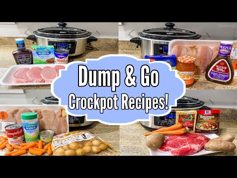 5 DUMP & GO CROCKPOT DINNERS, TASTY WINTER RECIPES