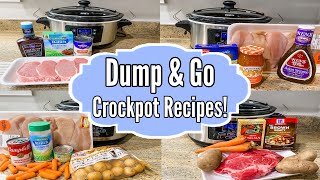 6 NEW DUMP & GO CROCKPOT DINNERS | EASY TASTY SLOW COOKER RECIPES! | JULIA PACHECO