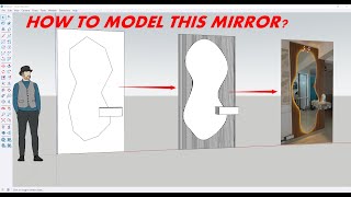 How To Model Mirror Wall Décor In Sketchup?