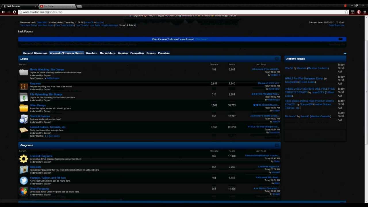 LEAKFORUMS - LEAKING, GRAPHICS, AND GAMING. - YouTube