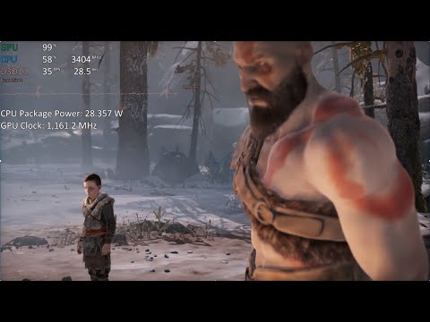 Gaming on Intel i7-1165G7 Xe iGPU - God of War (FidelityFX)