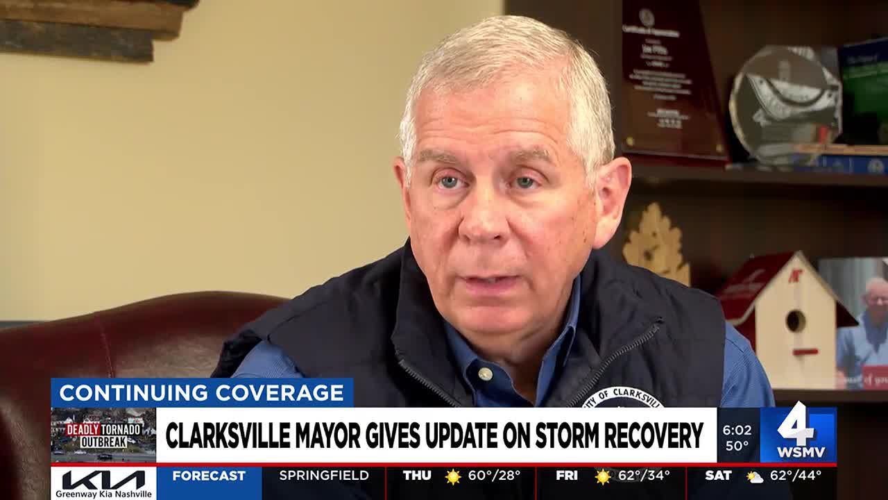 Clarksville Mayor gives update on storm recovery YouTube
