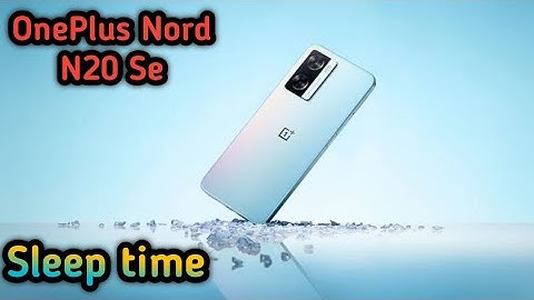 How To Change Screen Lock Time Setting In Oneplus Nord N20 Se, Sleep Time Setting