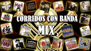 CORRIDOS CON BANDA MIX - Los 50 Exitos Corridos Viejitos Con Banda Para Pistear
