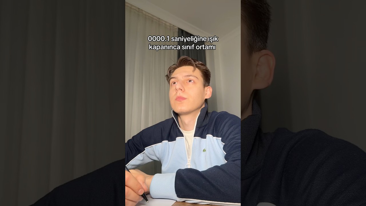 000.1 Saniyeliğine Işık Sönerse Sınıf Ortamı