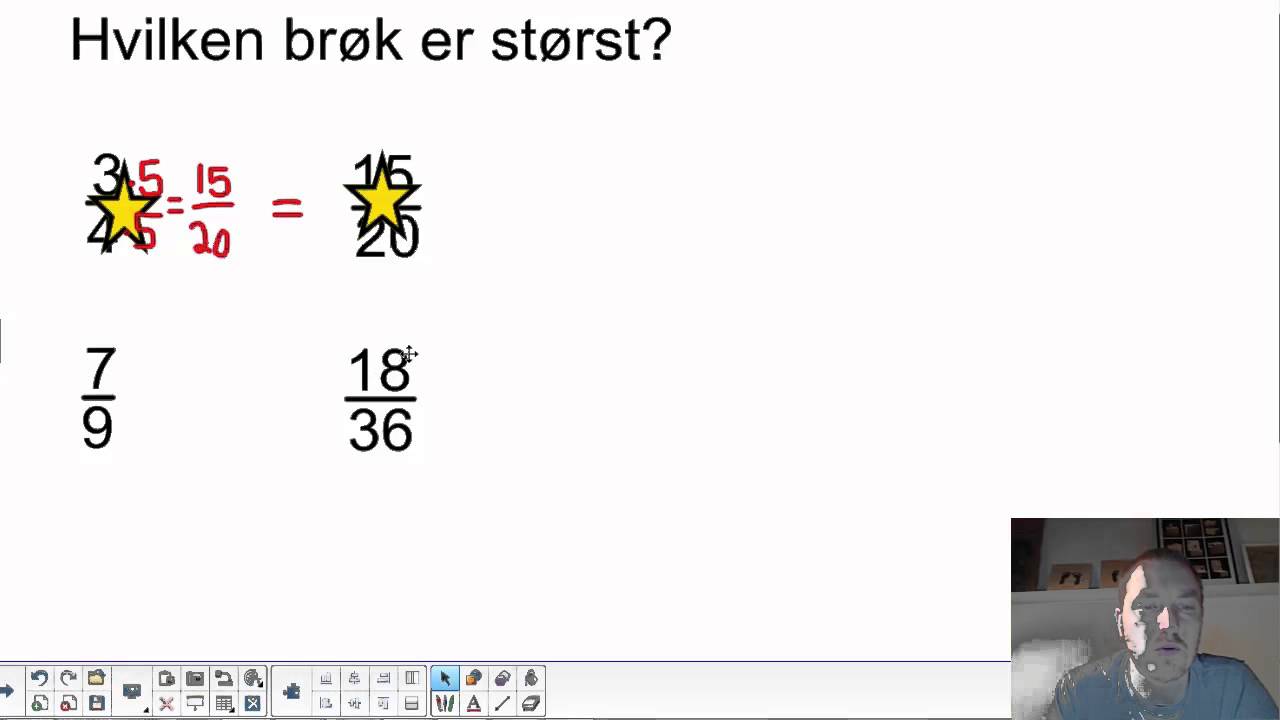 Hvilken brøk er størst?