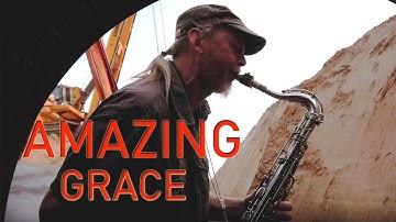 Amazing Grace (traditional)  Armin Küpper plays saxophone with the long long echo from the pipeline