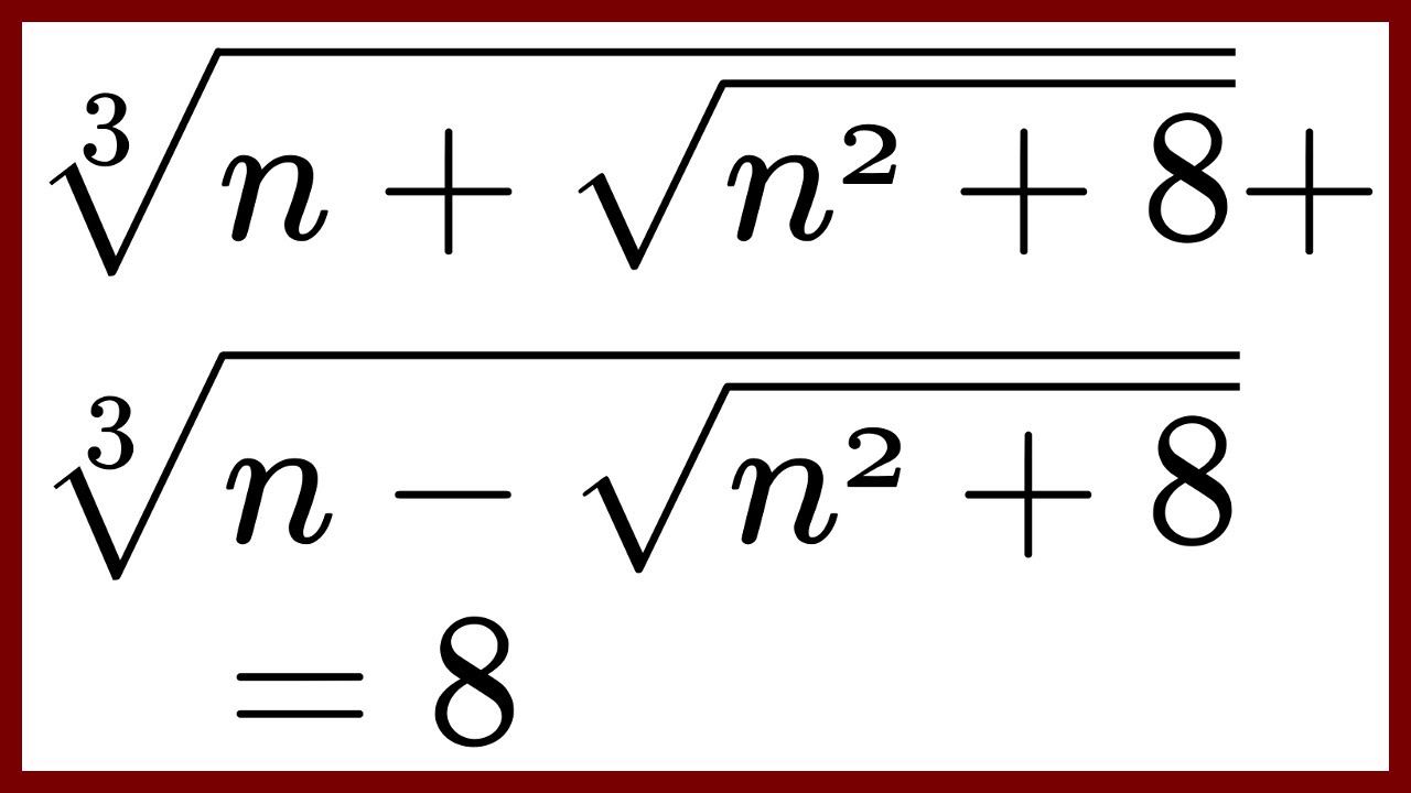 Hardest Maths Questions - Solve Equation Involving Cube Roots - Youtube