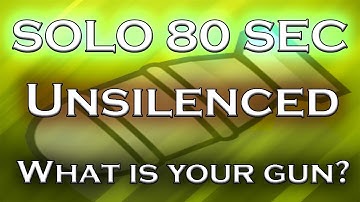 MW3 Solo 80 SEC Unsilenced MOAB + What is your favorite unsilenced GUN?