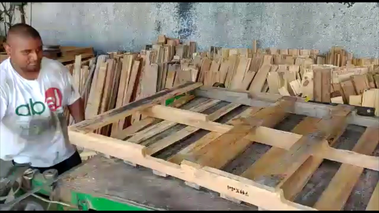 Desarmando tarima larga maquina desarmadora de tarimas pallet