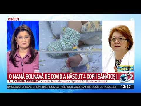 O femeie din Iaşi, infectată cu COVID-19, a născut patru copii perfect sănătoși