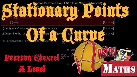 Stationary Points of a Curve