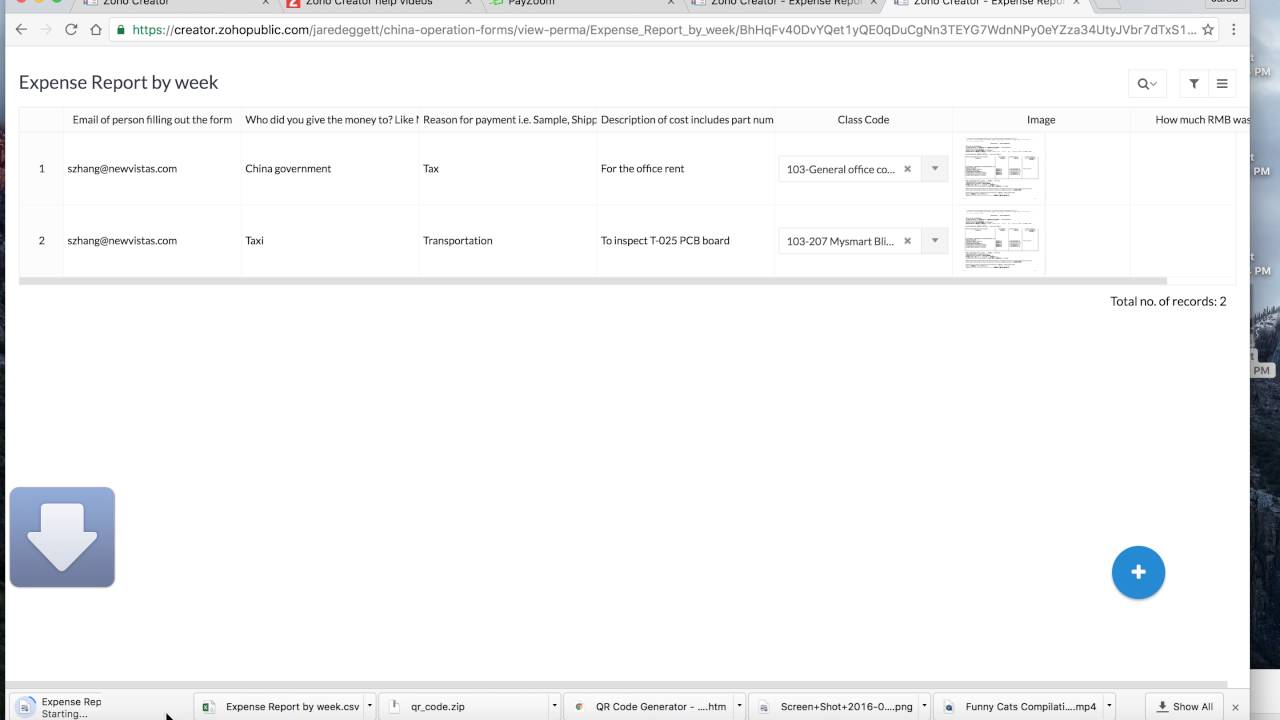 how to use expense report export youtube