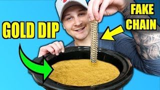 Hydro Dipping CHEAP Jewelry REAL GOLD Color! (IT LOOKS SO REAL!)