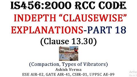 IS 456 Code Explanation|Part-18|RCC Code|Clausewise In-depth Discussion of Provisions|IESGATEWiz