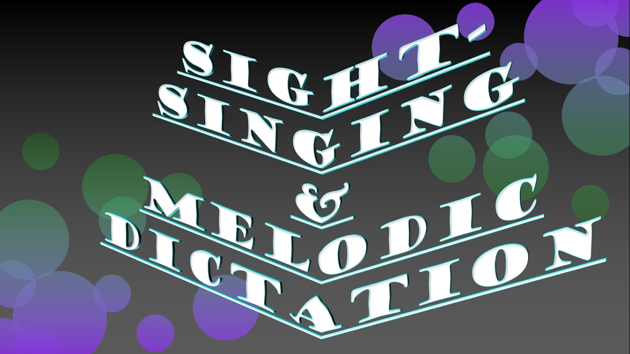 Sight Singing Melodic Dictation 6 Feb 6 12 YouTube