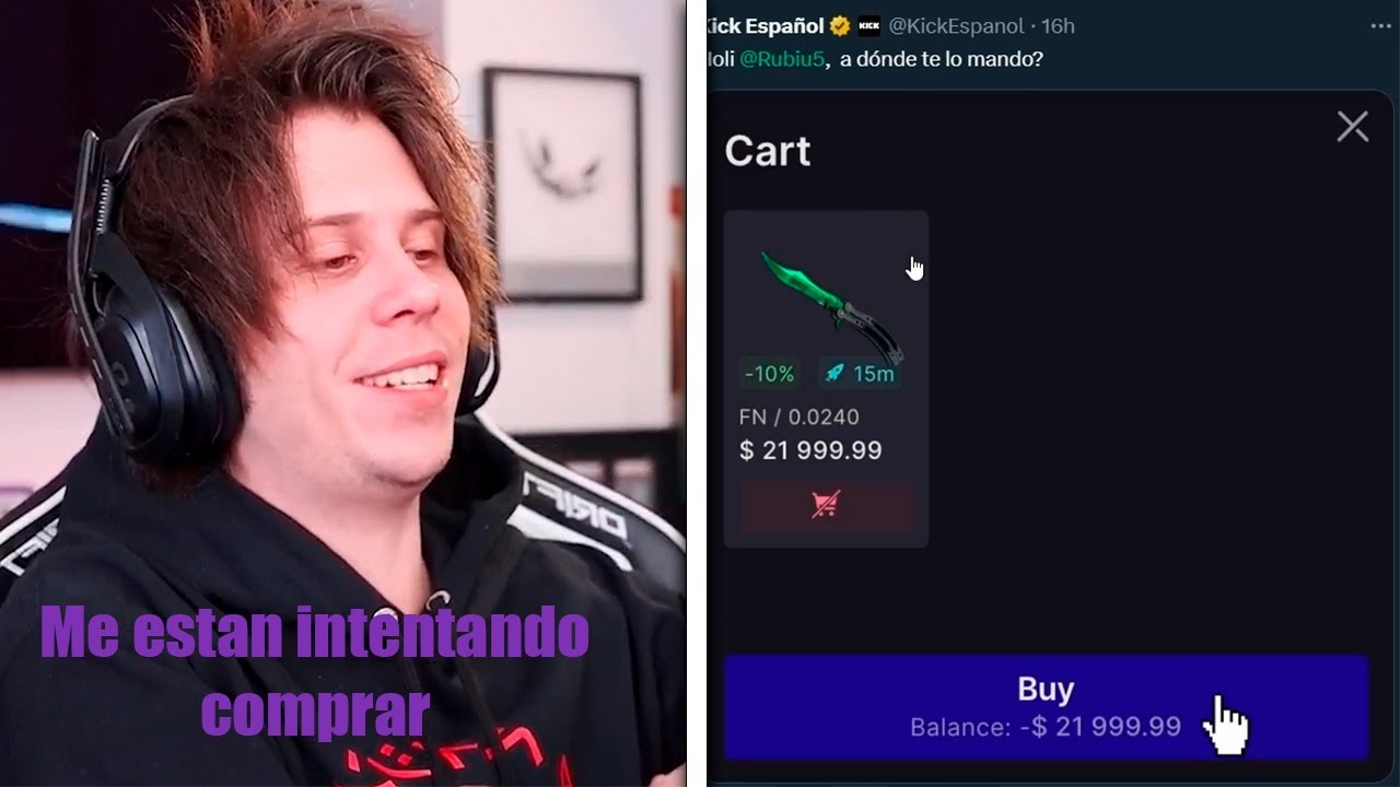Kick intenta comprar a Rubius 🤣