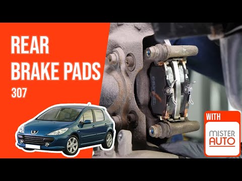 How to replace the rear brake pads Peugeot 307 🚗