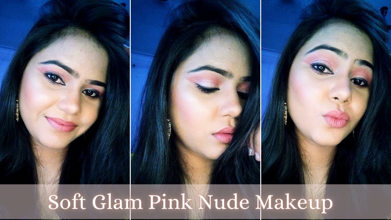 SOFT PINK & NUDE PINK EYESHADOW MAKEUP TUTORIAL | STEP BY STEP| AKANSHA ...