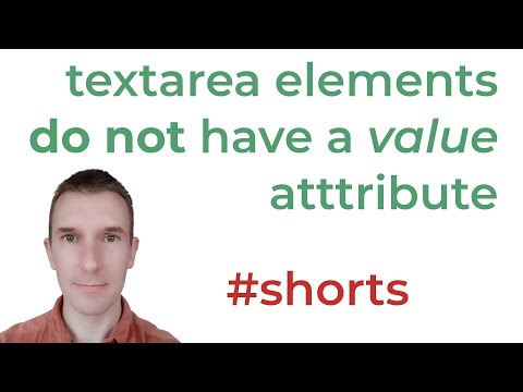 Video: Är textarea en inmatningstyp?