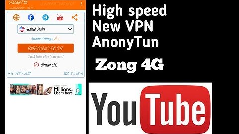 How to connect AnonyTun VPN on zong //AnonyTun VPN kese connect kren bht hiii Asan Tarika #enjoy