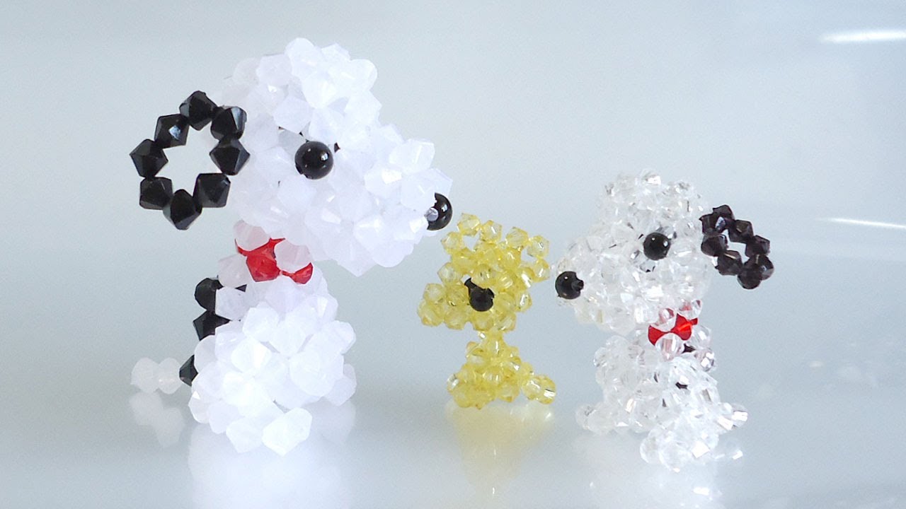 雪だるまの作り方 Snowman How To Make Beaded わんこビーズ R109 Youtube