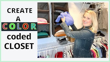 How to create a color coded closet so you can find things easier