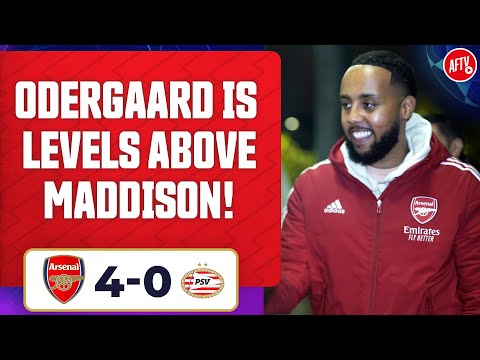 Arsenal 4-0 PSV | Odergaard Is Levels Above Maddison! (Livz)