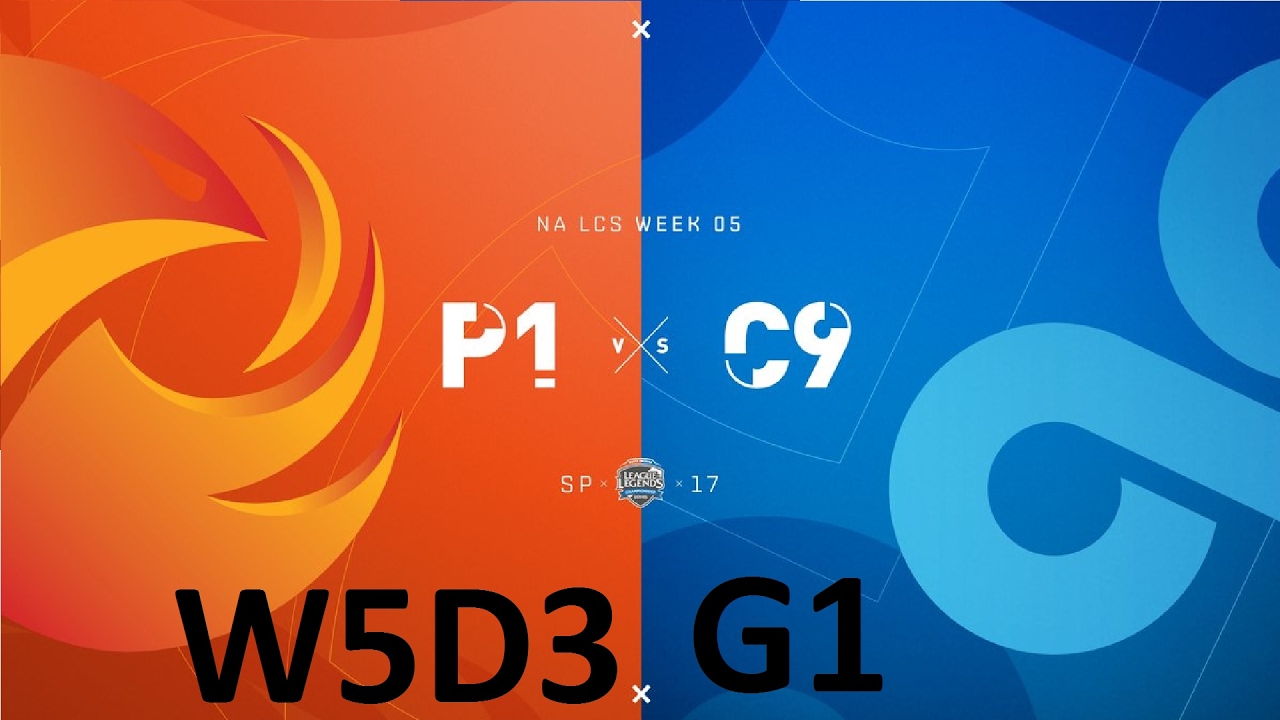 P1 vs C9 Game 1 Highlights - 2017 NALCS SPRING SPLIT - WEEK 5 DAY 3