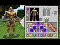 REAL THANOS SUPERHEROES Inventory Shop! MINECRAFT INVENTORY CHALLENGE! Minecraft Mods Animation