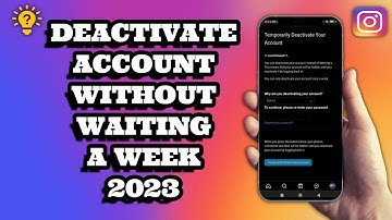How To Deactivate Instagram Account Without Waiting A Week | 2023 | Social Tech Insider
