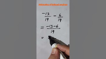 How to subtract (-) two rational numbers