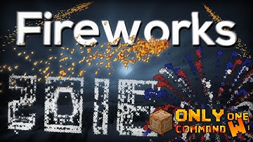 Minecraft: Advanced Fireworks with only one command block. | Firecrackers, Fountains and more!