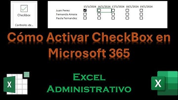 Activar CheckBox en Microsoft 365 sin programación | Excel Administrativo