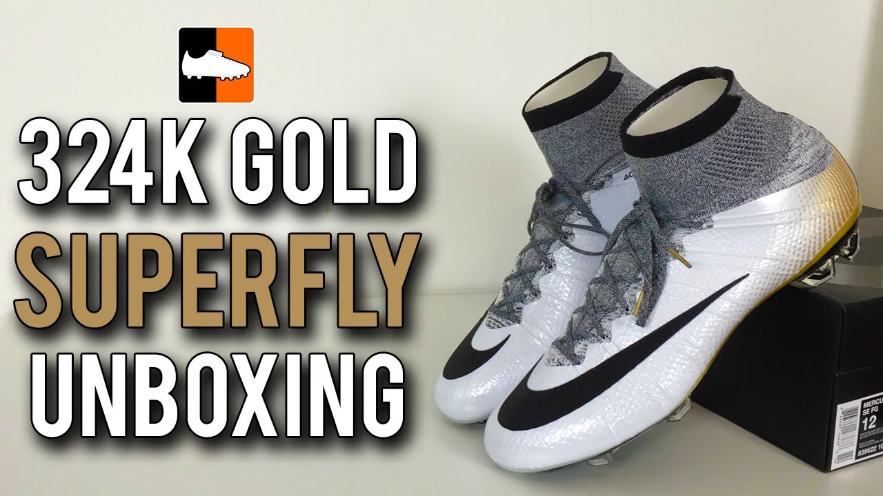 Nike CR7 324k Gold Mercurial Superfly Unboxing - LE Cristiano Ronaldo  Football Boots - YouTube