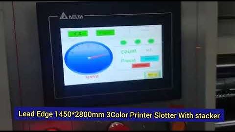 karunya Brand New Automatic Lead Edge Feeder 3Color Printer Slotter With stacker .9524663546