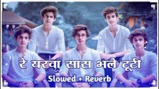 रे यरवा सास भले टूटी ( #Slowed   Reverb ) Bhojpuri New #Lofi Song | Re Yarwa Sas Bhale Tuti Lofi |