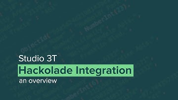 Hackolade Integration In Studio 3T | For MongoDB