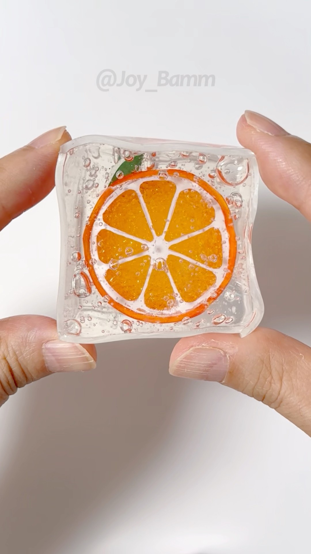 ?Orange?Ice Cube Squishy DIY with Nano Tape!
