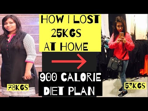 900-calorie-diet-plan-for-weight-loss-|-how-i-lost-25kgs-at-home-|-azra-khan-fitness