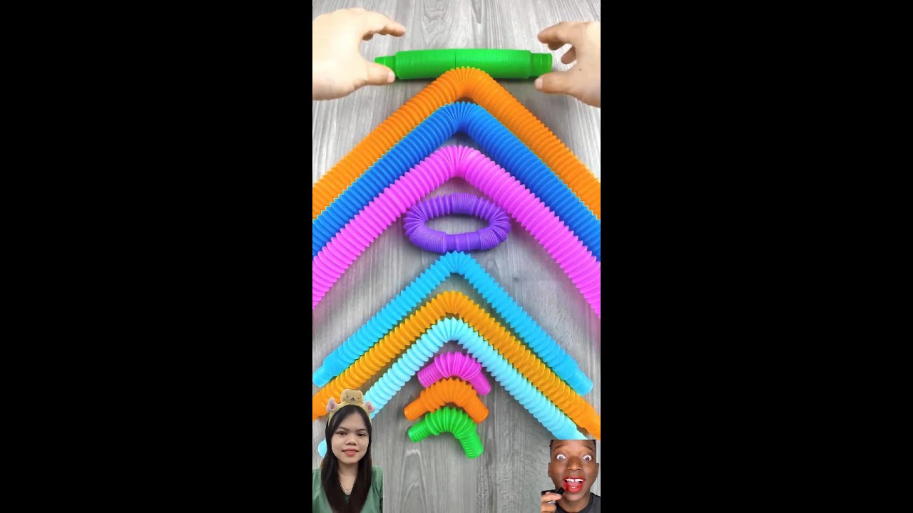 Odd-ASMR POP TUBE auto change color relaxing 