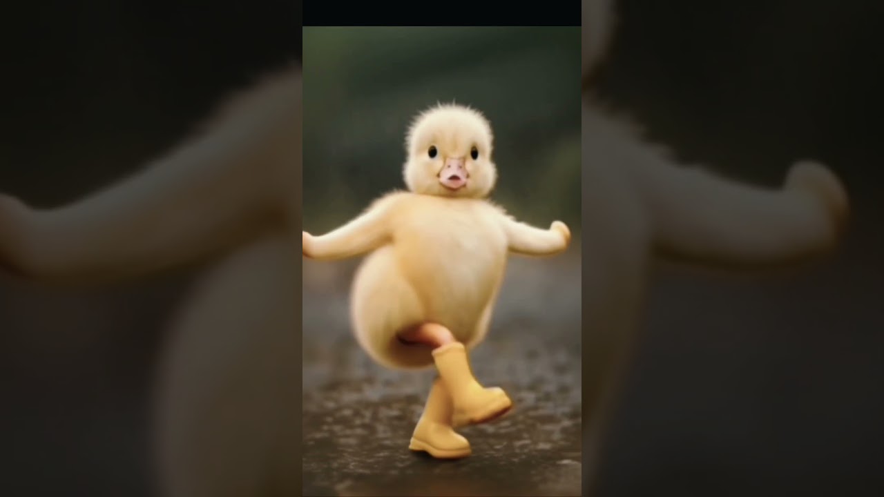 😂 small duck dance with small baby , dragon😂😂❤️