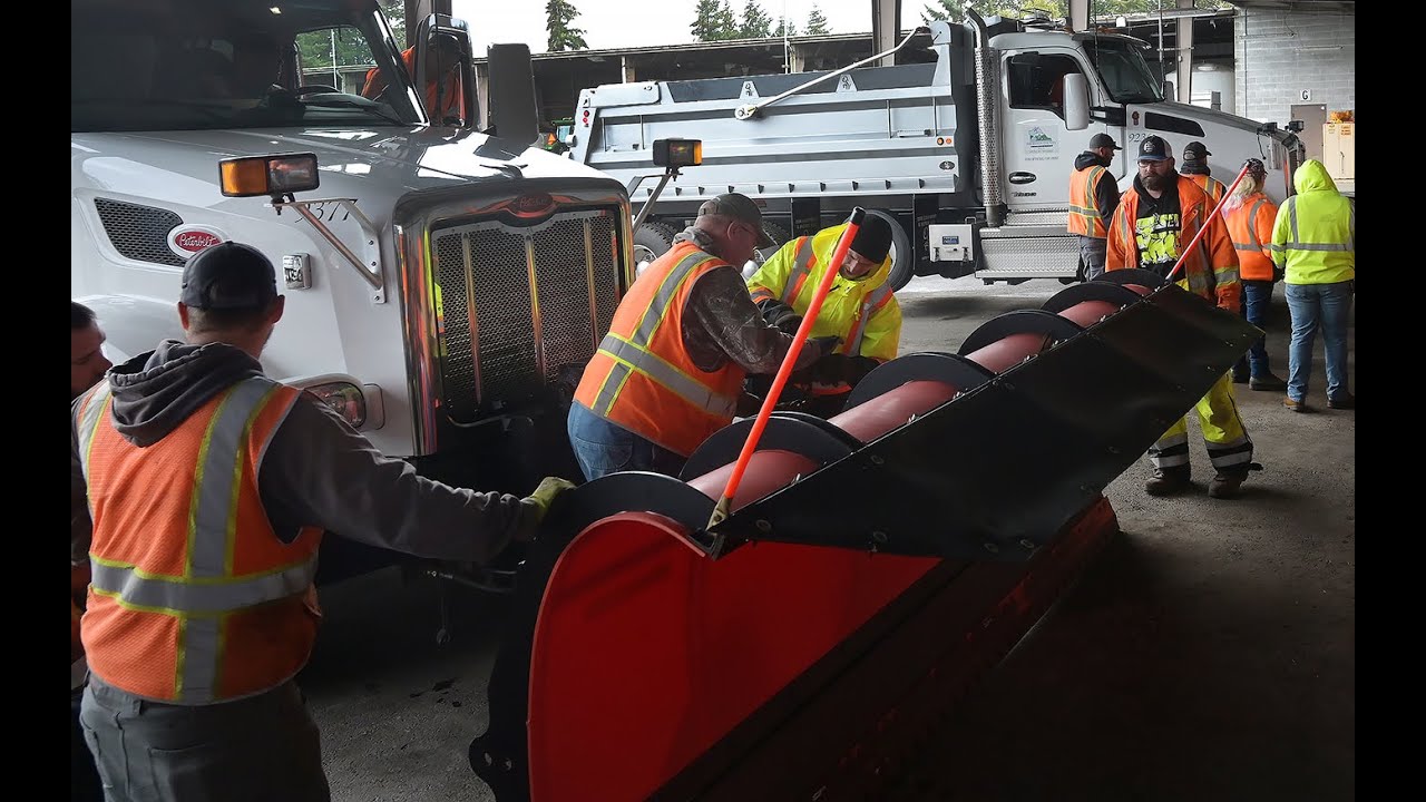 Thurston County Public Works road crews prepare for a colder & wetter