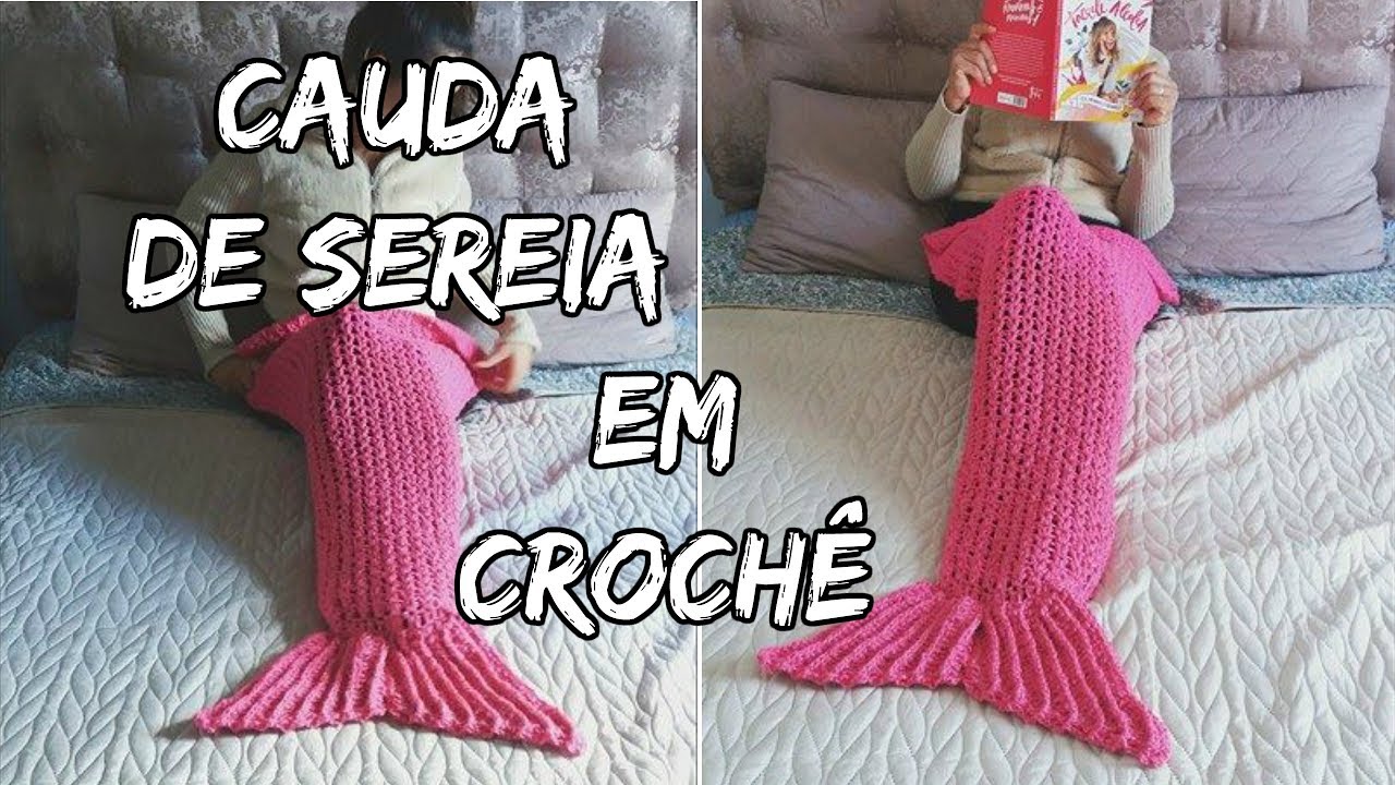 Manta cauda de sereia em croche  Produtos Personalizados no Elo7